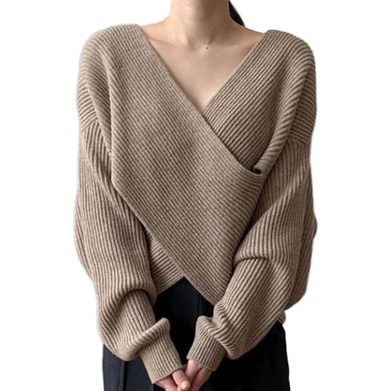 Bellacrossa | Maglione chic con intreccio frontale