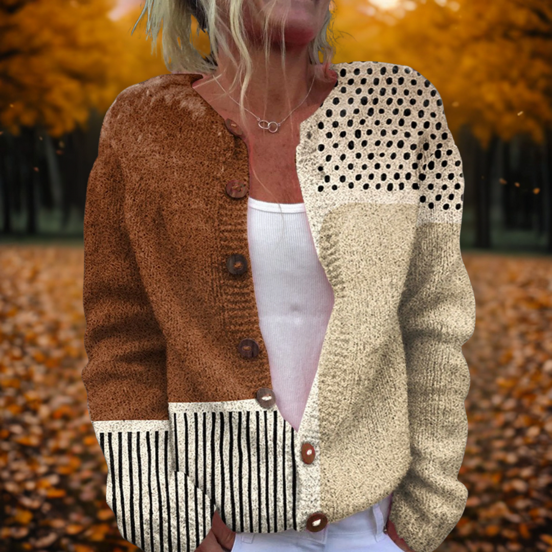 Marina Pois Eleganti™ | Cardigan chic con motivo a pois delicato