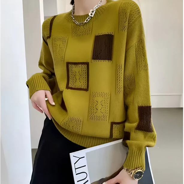 GeoChic™ | Maglione con motivi geometrici dal tocco elegante