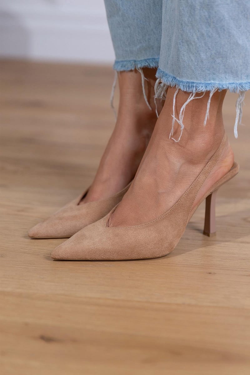 Valentina Nude Eleganza™ | Slingback nude dal design raffinato