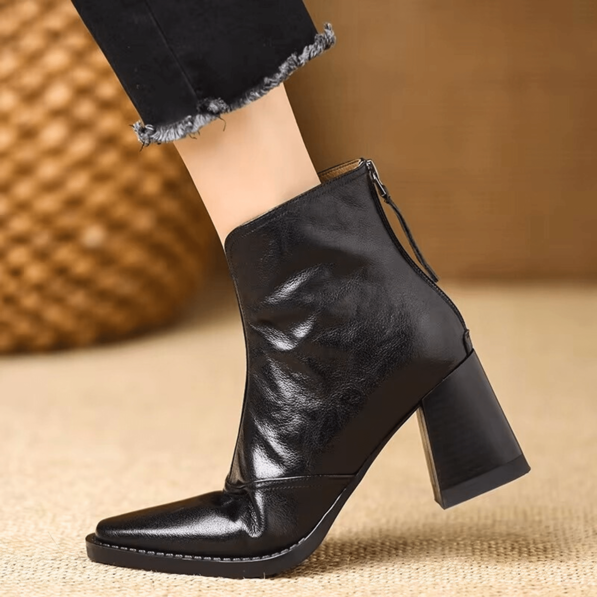 Federica Chic™ | Ankle boots raffinati con tacco medio e punta fine