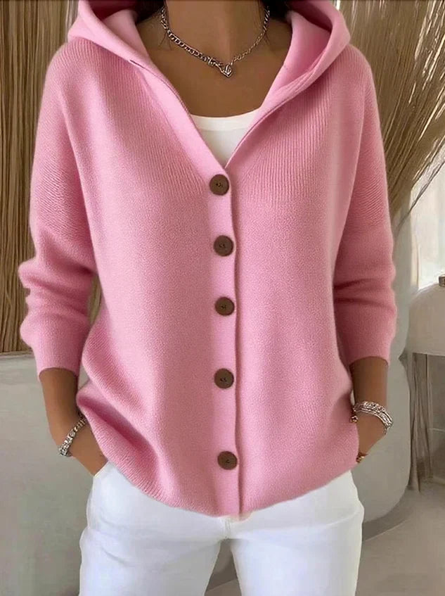 Lunicapa | Cardigan con cappuccio morbido e moderno
