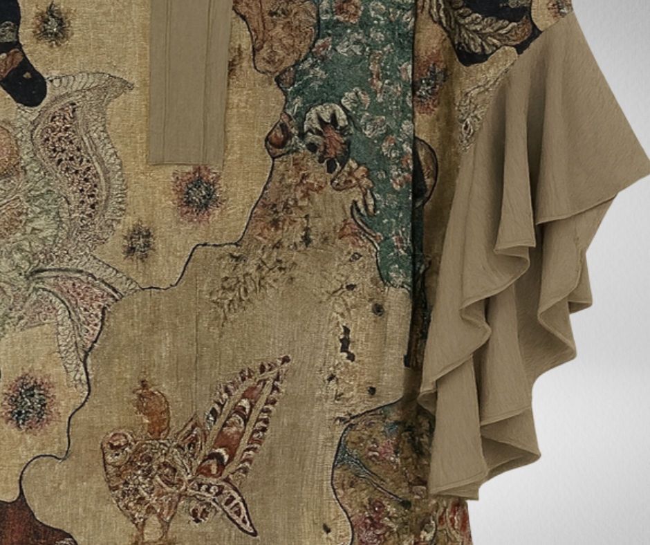 NUBRÉLIA™ | Blusa leggera con motivi eterei e moderni