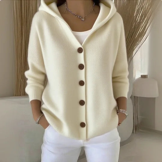 Lunicapa | Cardigan con cappuccio morbido e moderno