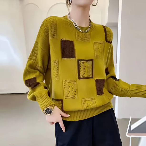 GeoChic™ | Maglione con motivi geometrici dal tocco elegante