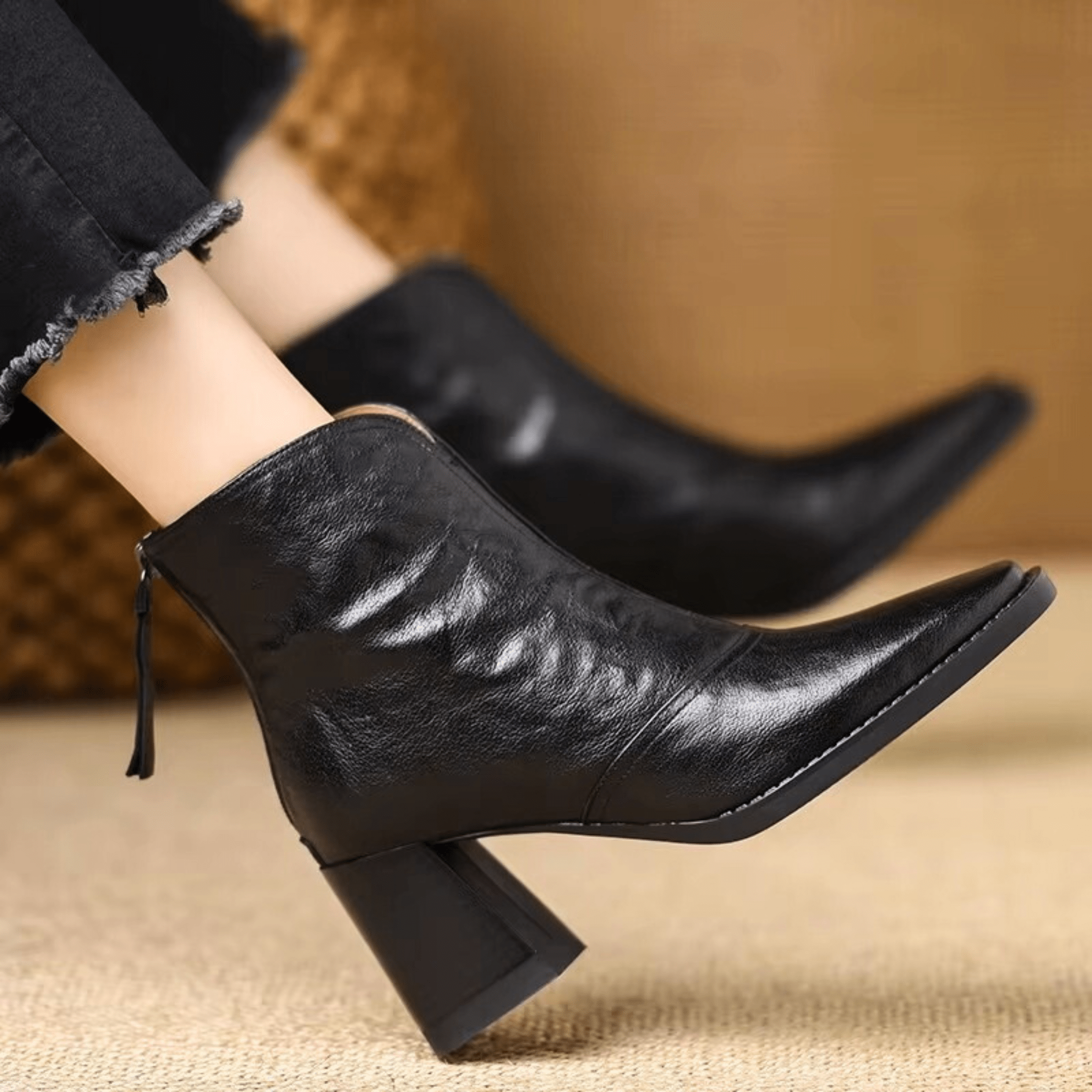 Federica Chic™ | Ankle boots raffinati con tacco medio e punta fine