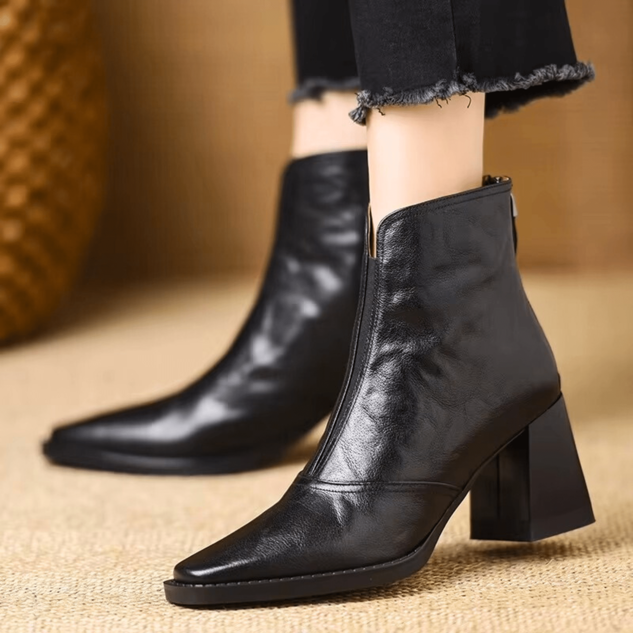 Federica Chic™ | Ankle boots raffinati con tacco medio e punta fine